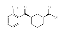 cis-3-(2-methylbenzoyl)cyclohexane-1-carboxylic acid Structure