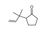 2-(2-methylbut-3-en-2-yl)cyclopentan-1-one结构式