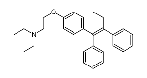 2-[4-[(Z)-1,2-diphenylbut-1-enyl]phenoxy]-N,N-diethylethanamine Structure