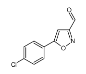 5-(4-氯苯基)异噁唑-3-甲醛结构式