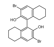(S)-(-)-3,3'-Dibromo-5,5',6,6',7,7',8,8'-octahydro-1,1'-bi-2,2'-naphthalenediol Structure