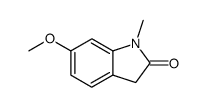 6-甲氧基-1-甲基吲哚啉-2-酮结构式