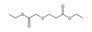 ethoxycarbonylethyl thioethoxycarbonylmethyl sulfide Structure