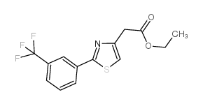 2-{2-[3-(三氟甲基)苯基]-1,3-噻唑-4-基}乙酸乙酯结构式
