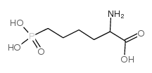 2-氨基-6-膦酰己酸结构式