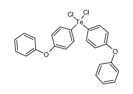 bis(p-phenoxyphenyl) tellurium dichloride Structure