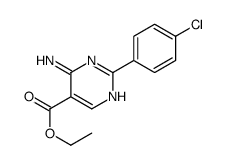 ethyl 4-amino-2-(4-chlorophenyl)pyrimidine-5-carboxylate Structure