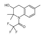 2,2,2-trifluoro-1-(3-hydroxy-2,2,6-trimethyl-3,4-dihydroquinolin-1-yl)ethanone结构式