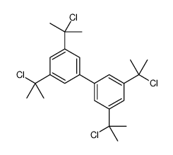1-[3,5-bis(2-chloropropan-2-yl)phenyl]-3,5-bis(2-chloropropan-2-yl)benzene Structure