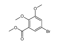 5-溴-2,3-二甲氧基苯甲酸甲酯结构式