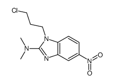 1-(3-chloropropyl)-N,N-dimethyl-5-nitrobenzimidazol-2-amine Structure