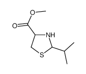 2-isopropylthiazolidine-4-carboxylic acid methyl ester Structure