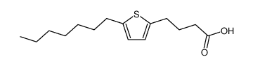4-(5-heptyl-[2]thienyl)-butyric acid Structure