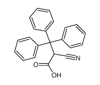 2-cyano-3,3,3-triphenyl-propionic acid Structure