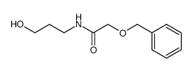 N-(3-Hydroxypropyl)benzyloxyacetamide Structure