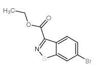 6-溴-1,2-苯并异噻唑-3-甲酸乙酯结构式