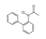 N-biphenyl-2-yl-N-chloro-acetamide结构式