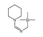 1-piperidin-1-yl-N-(trimethylsilylmethyl)methanimine结构式
