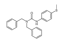 1,1-dibenzyl-3-(4-methylsulfanylphenyl)urea结构式