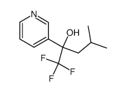 α-(2-Methylpropyl)-α-trifluormethyl-3-pyridinmethanol Structure