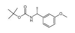 (R)-[1-(3-methoxyphenyl)ethyl]carbamic acid tert-butyl ester Structure