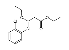 ethyl (Z)-3-((2-chlorophenyl)imino)-3-ethoxypropanoate Structure