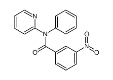 2-(N-(m-Nitrobenzoyl)anilino)pyridine Structure