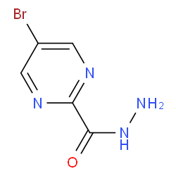 5-溴嘧啶-2-碳酰肼结构式