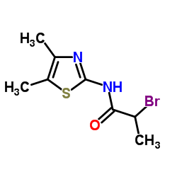 2-Bromo-N-(4,5-dimethyl-1,3-thiazol-2-yl)propanamide Structure