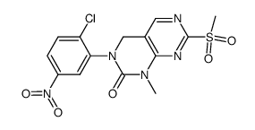 3-(2-chloro-5-nitro-phenyl)-7-methanesulfonyl-1-methyl-3,4-dihydro-1H-pyrimido[4,5-d]pyrimidin-2-one Structure