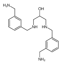 1,3-bis[[[3-(aminomethyl)phenyl]methyl]amino]propan-2-ol structure
