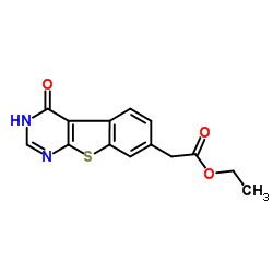 Ethyl (4-oxo-3,4-dihydro[1]benzothieno[2,3-d]pyrimidin-7-yl)acetate Structure