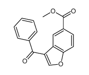 methyl 3-benzoyl-1-benzofuran-5-carboxylate结构式