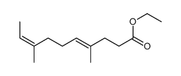 ethyl 4,8-dimethyldeca-4,8-dienoate Structure