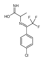 2-[[1-(4-chlorophenyl)-2,2,2-trifluoroethylidene]amino]propanamide结构式