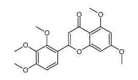 5,7-dimethoxy-2-(2,3,4-trimethoxyphenyl)chromen-4-one Structure