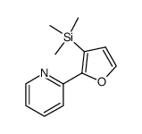 (Trimethylsilyl-3 furyl-2)-2 pyridine结构式