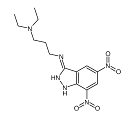N-(5,7-dinitro-1H-indazol-3-yl)-N',N'-diethylpropane-1,3-diamine结构式
