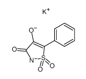 4-hydroxy-5-phenyl-3(2H)-isothiazolone 1,1-dioxide dipotassium salt Structure