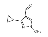 3-环丙基-1-甲基吡唑-4-甲醛结构式