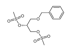 [R,(-)]-3-O-Benzyl-D-glycerol 1,2-di(methanesulfonate) structure