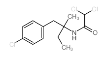 Acetamide,2,2-dichloro-N-[1-[(4-chlorophenyl)methyl]-1-methylpropyl]- Structure
