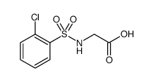 Glycine, N-[(2-chlorophenyl)sulfonyl] Structure