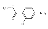 4-氨基-2-氯-N-甲基苯甲酰胺结构式