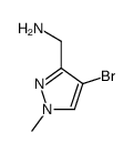 (4-溴-1-甲基-1H-吡唑-3-基)甲胺结构式