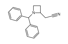 2-(1-二苯甲基氮杂啶-2-基)乙腈结构式