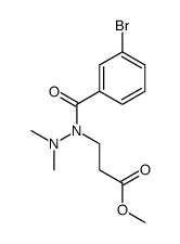 methyl 3-[(3-bromobenzoyl)-(dimethylamino)amino]propanoate结构式