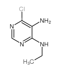 6-氯-N4-乙基嘧啶-4,5-二胺结构式