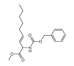 (E)-2-Benzyloxycarbonylamino-non-3-enoic acid methyl ester结构式