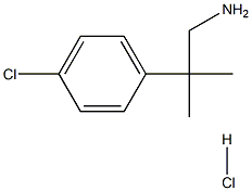 2-(4-Chlorophenyl)-2-methylpropylamine Hydrochloride Structure